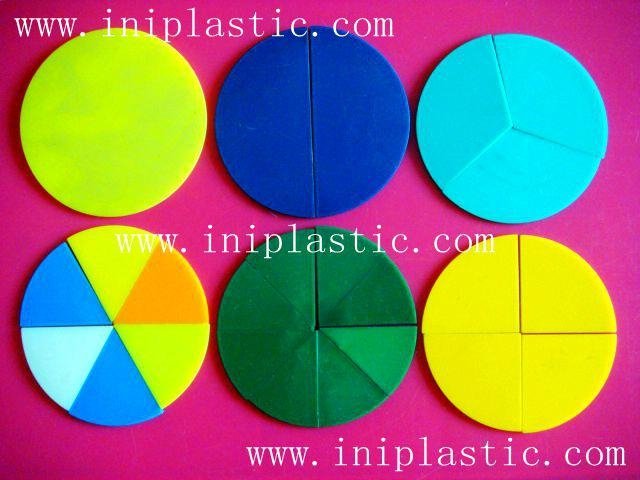 我们是塑料模具生产厂家彩虹分数圆|彩虹分数砖|塑胶披萨儿童教具 2
