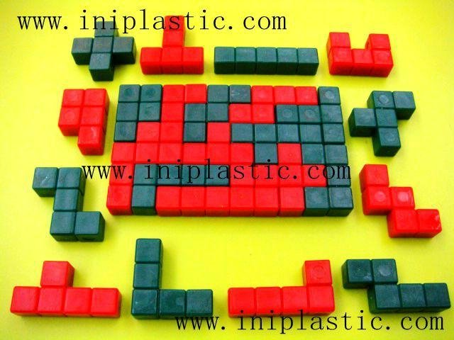 塑胶模具生产厂家3D立体拼块|立体拼插块|智力方块|智力拼块|拼图积木