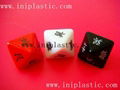 we make plastic moulded translucent dice blace dice clear dice plastic cubes 14