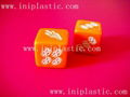 plastic polyhedra dice 10 facet dice 12 face dice 20-face dice 30-facet dice