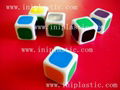 we make plastic moulded translucent dice blace dice clear dice plastic cubes