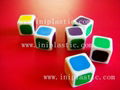 we make plastic moulded translucent dice blace dice clear dice plastic cubes