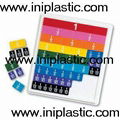 我们生产塑料颜色划桨色桨色片彩色塑胶片彩色胶片塑胶彩色片教具
