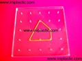 we produces a lot of double sided GEO boards peg boards nail boards