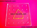 we produces a lot of double sided GEO boards peg boards nail boards 16