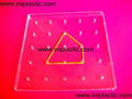 we are a plastic products factory makes a lot of clear GEO boards nail boards 