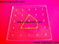 we are a plastic products factory makes a lot of clear GEO boards nail boards  5