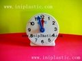 we are a plastic moulded injection factory 4-inch geared clock non geared clock 12