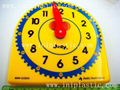 we are a plastic moulded injection teacher clock teaching clock learning clock 7