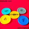 plastic round chips plastic clear round chips round tokens plastic counters