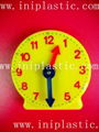 we are a plastic moulded injection factory 4-inch geared clock non geared clock