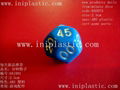 plastic polyhedra dice 10 facet dice 12 face dice 20-face dice 30-facet dice