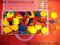 we produce  plastic moulded 1 inch Square Color Tiles plastic tiles colour tiles