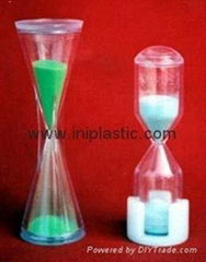 we produce moulded plastic sand timer  hourgalss sandglass sandy clocks