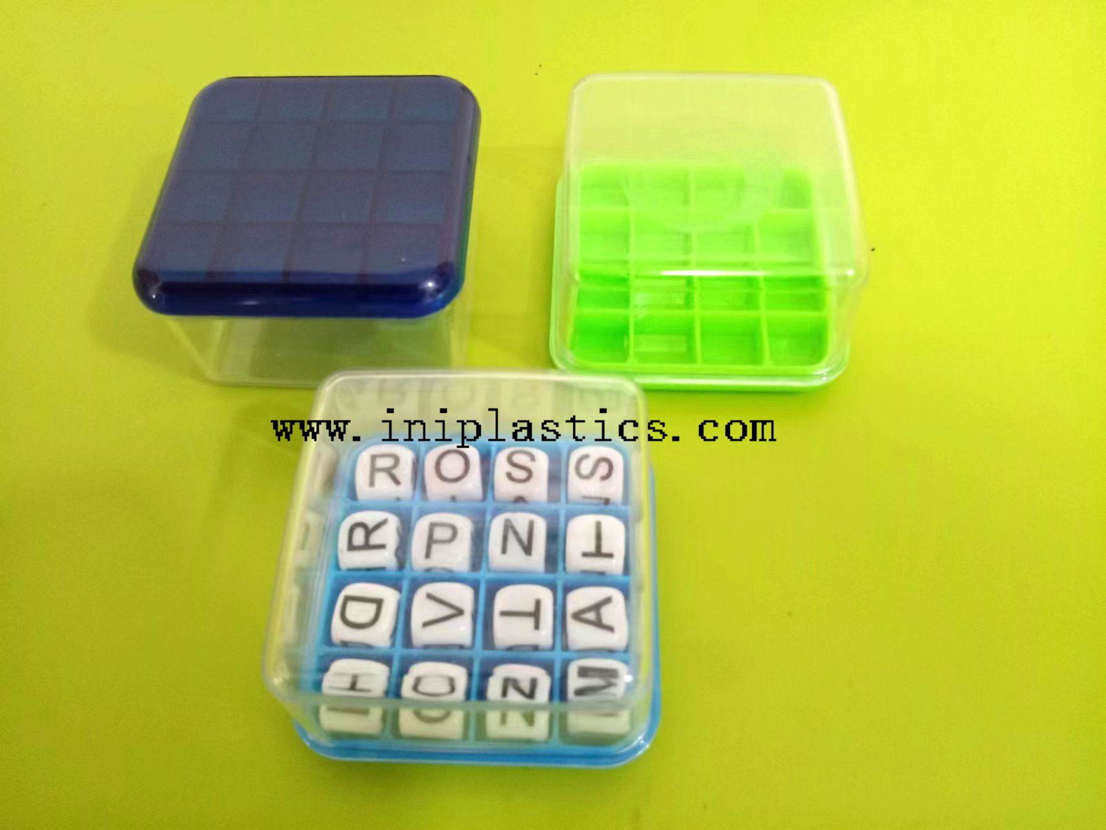 塑料找詞16個遊戲大小寫英文字母骰子英文方體字母方塊字母方體