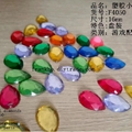 中山塑膠廠供遊戲塑料配件其中有塑膠石頭玩具寶石透明寶石鑽石