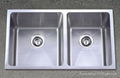 Hand made kitchen stainless steel sink 1