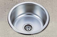 Round Stainless Steel Sink 