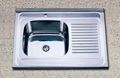 With Water Baffle Stainless Steel Sink
