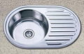 Round Single Bowl with Drainboard Sink