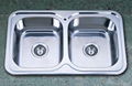 Double Bowl Stainless steel sinks 1