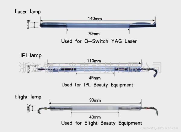 ipl machine spare parts xenon ipl lamp 100000shots for ipl laser equipments 4