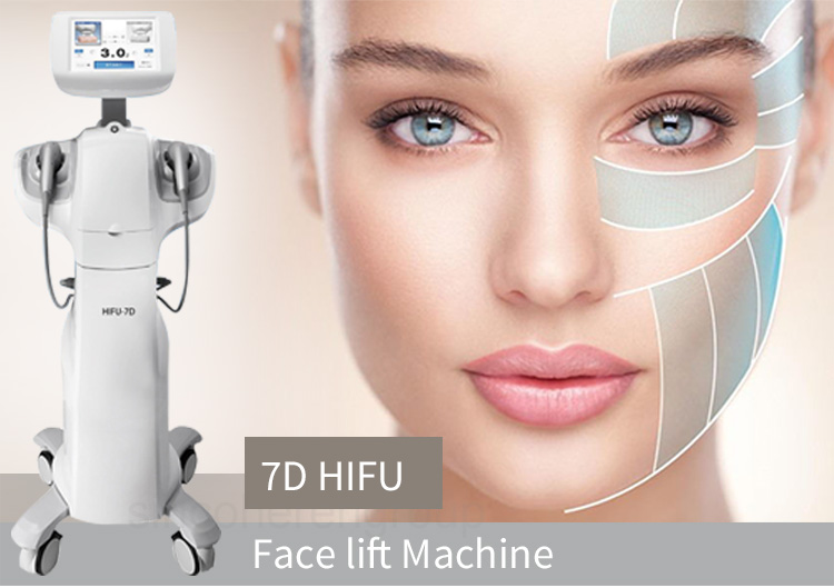 7D PRO Hifu Beauty Machine 7 Pieces Cartridges Micro Focused Ultrasound for Skin 5