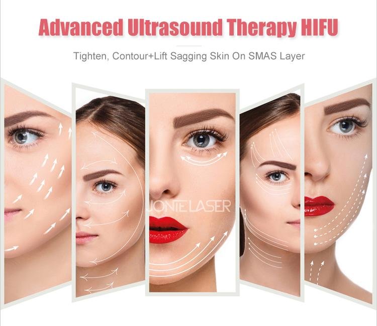 7D PRO Hifu Beauty Machine 7 Pieces Cartridges Micro Focused Ultrasound for Skin 2