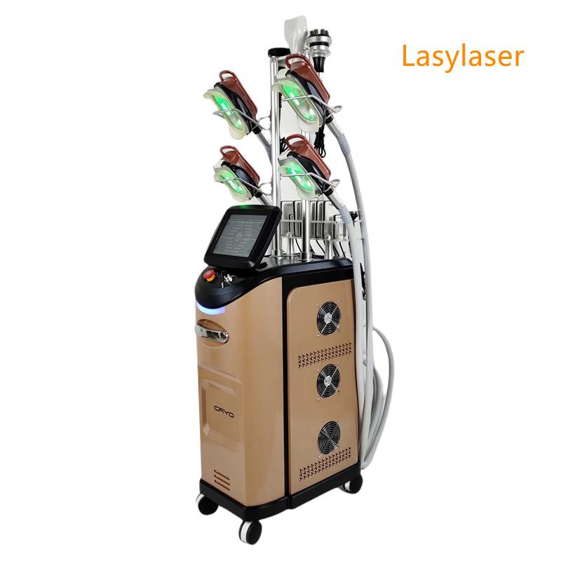 vacuum cavitation 360 degree 4 handles fat freeze cryolipolysis slimming machine