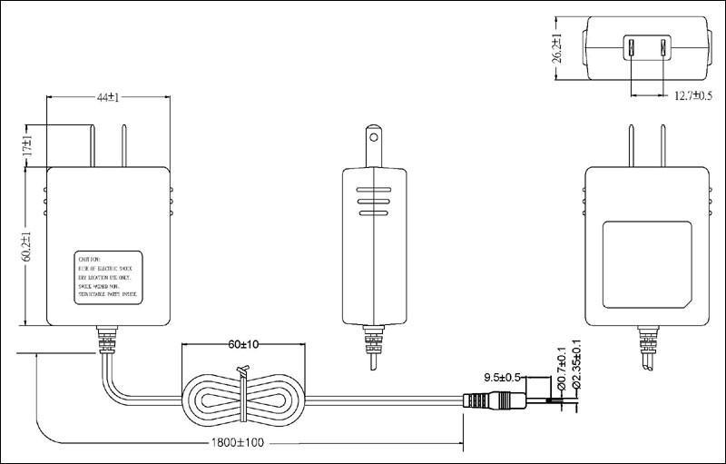 Sell DIRECT PLUG IN 12W Series Switch Adapter  (US plug) 2