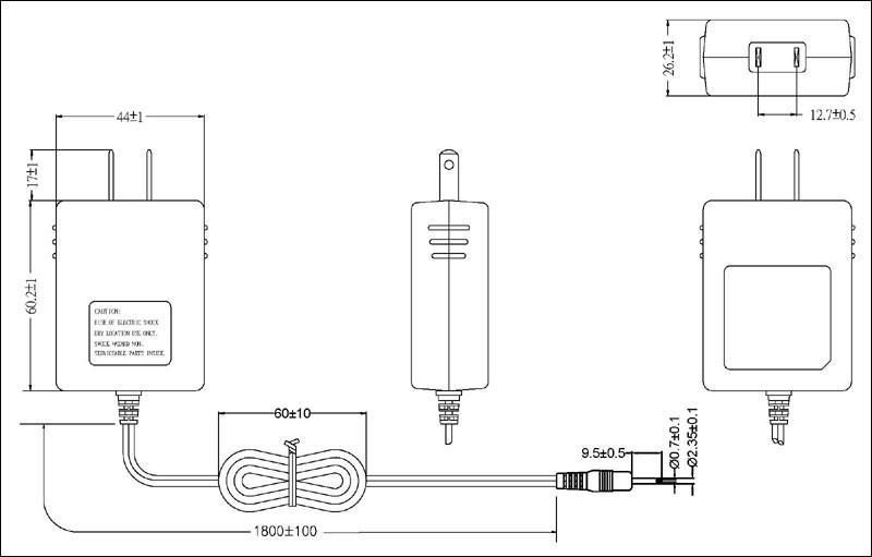 Sell DIRECT PLUG IN 15W Series Switching AC/DC Adapters (US plug) 2