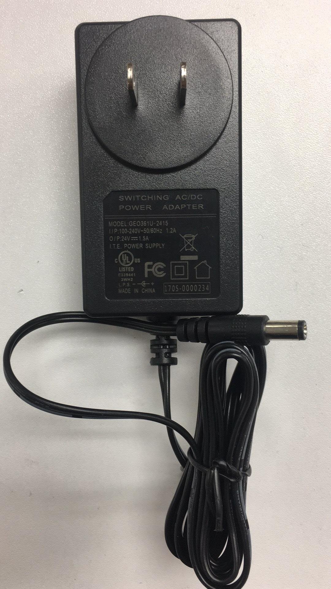 36W Wall power adapter 24V1.5A Wall Mount power supply
