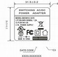 36W Wall power adapter,24V1.5A Wall Mount power supply 7