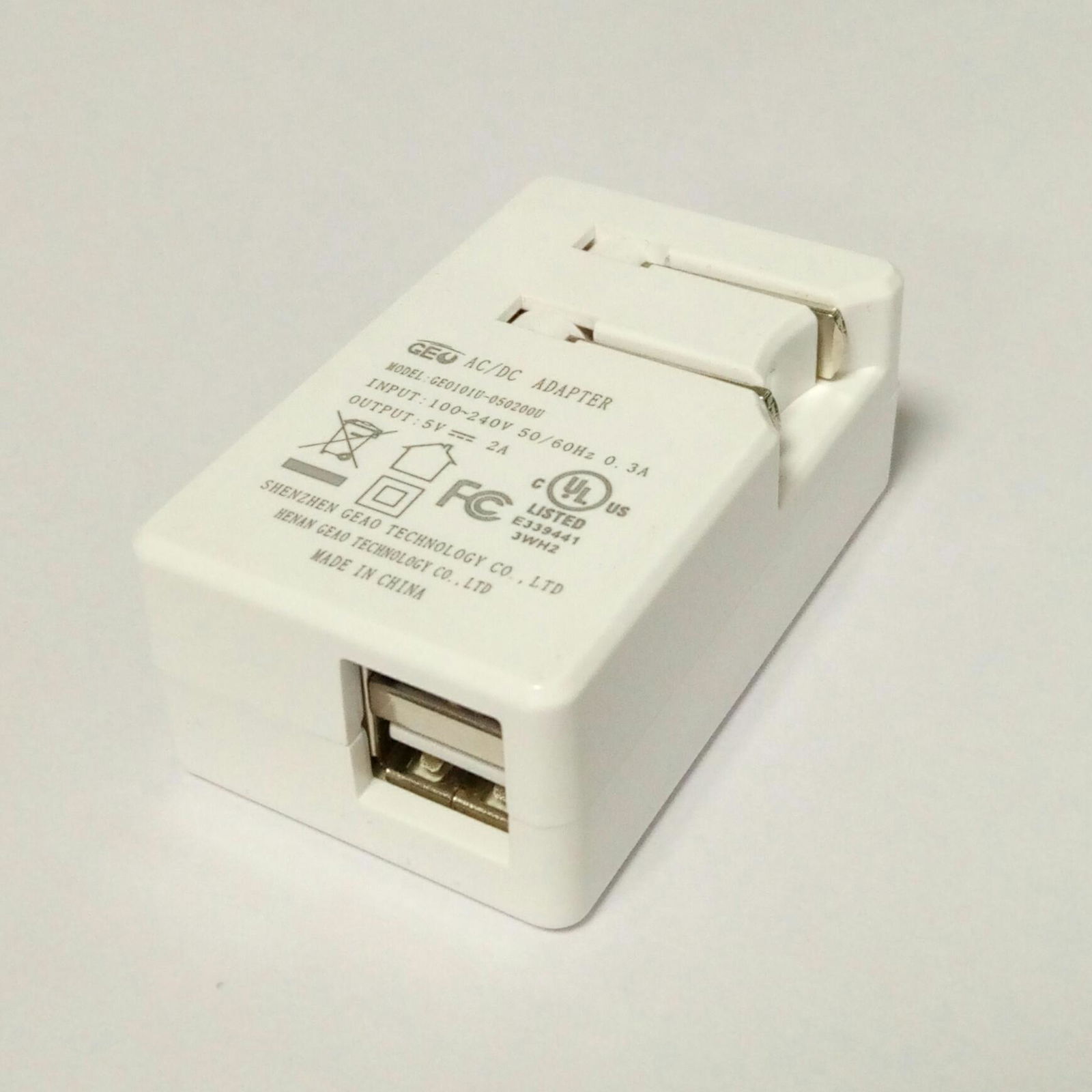 Wholesales 5V2.1A DUAL USB charger,adapter, GEO151U-050200U 2