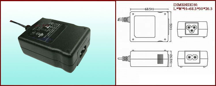 销售桌面式9V1.6A开关电源适配器 2