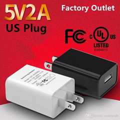 批发UL认证充电器5V2A,GA-0502000出口美国,白色