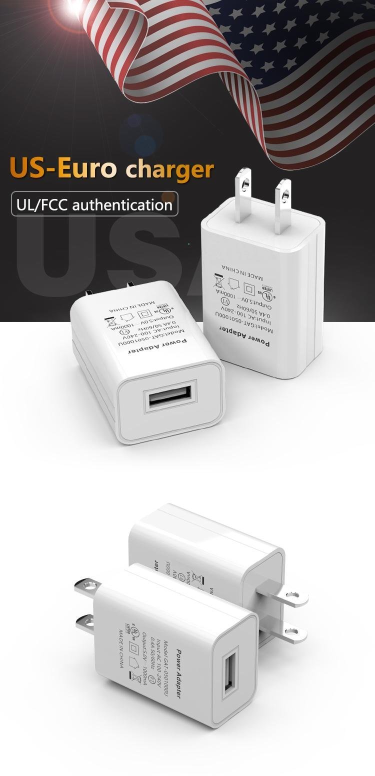 批发UL认证充电器5V1A,出口美国,黑色,白色 12