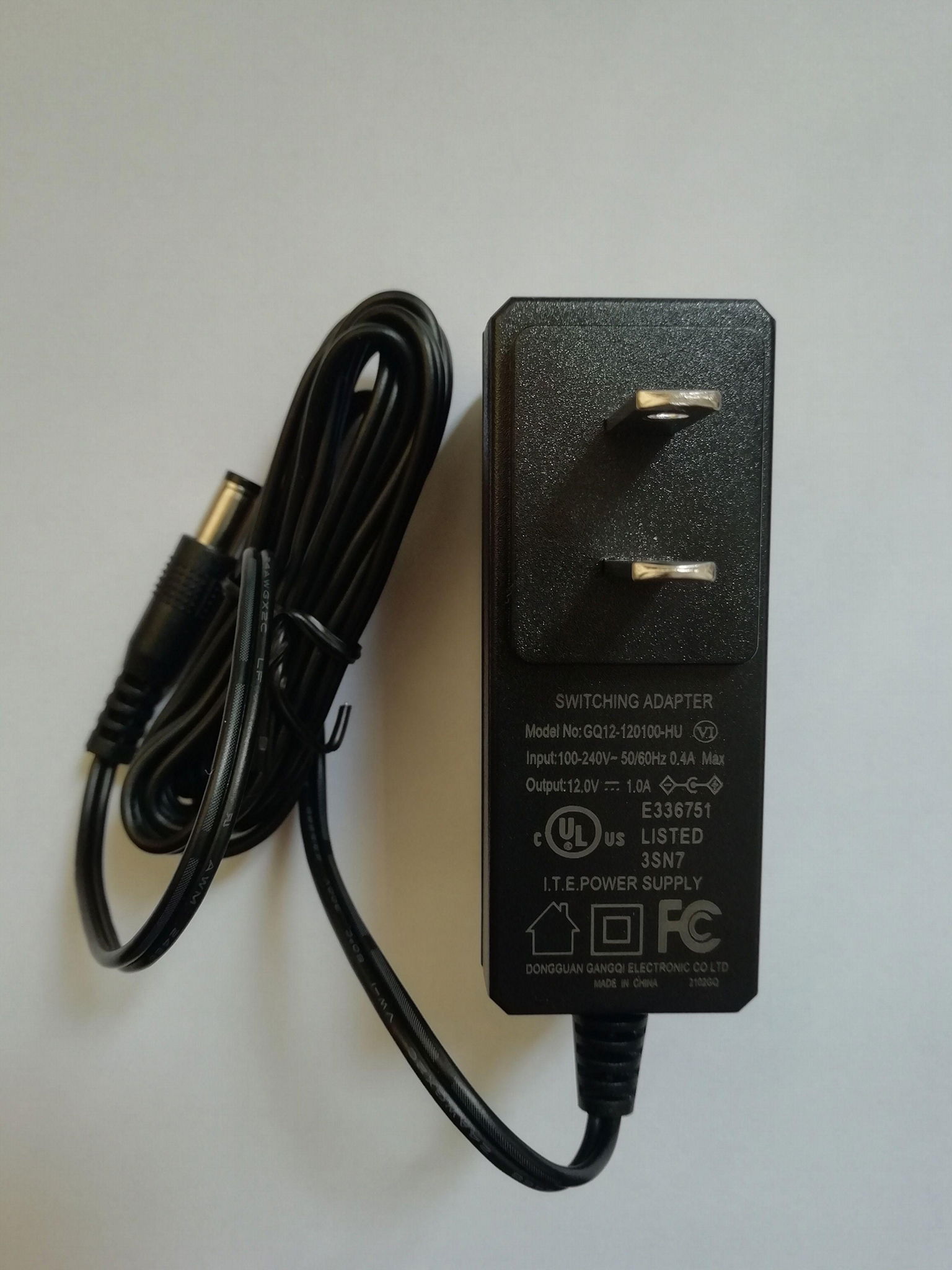 12V1A UL listed POWER SUPPLY IN STOCK GQ12-120100-HU