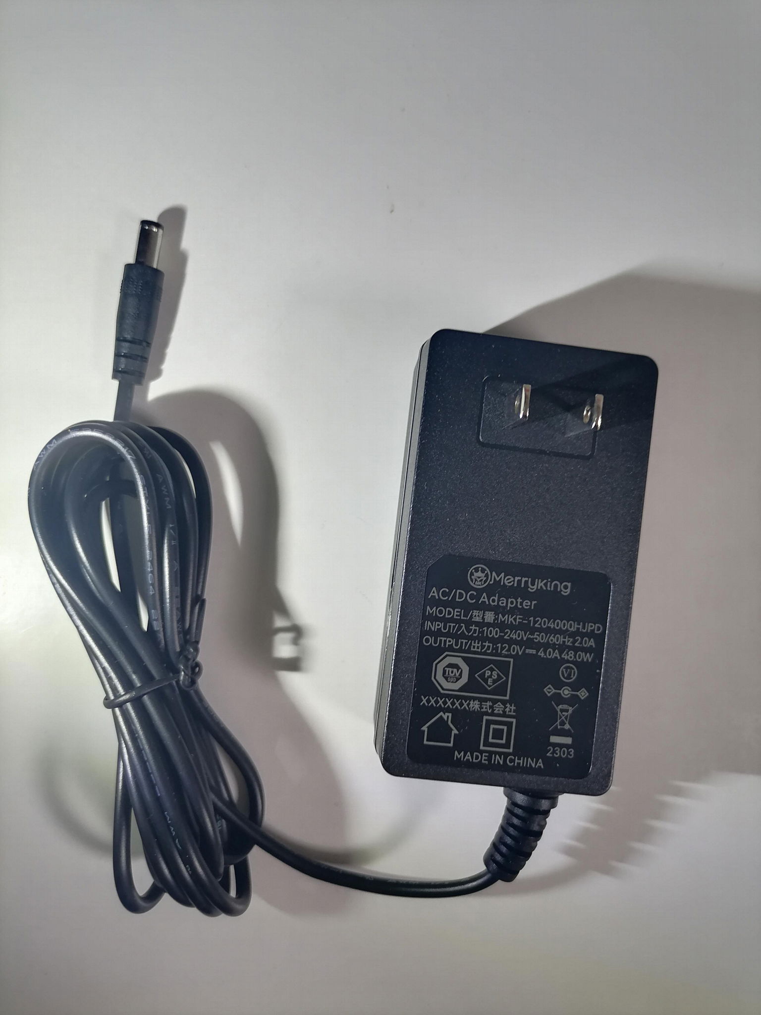 12V2A Merryking  AC power adapter model MKE-1202000H PSE approved 4