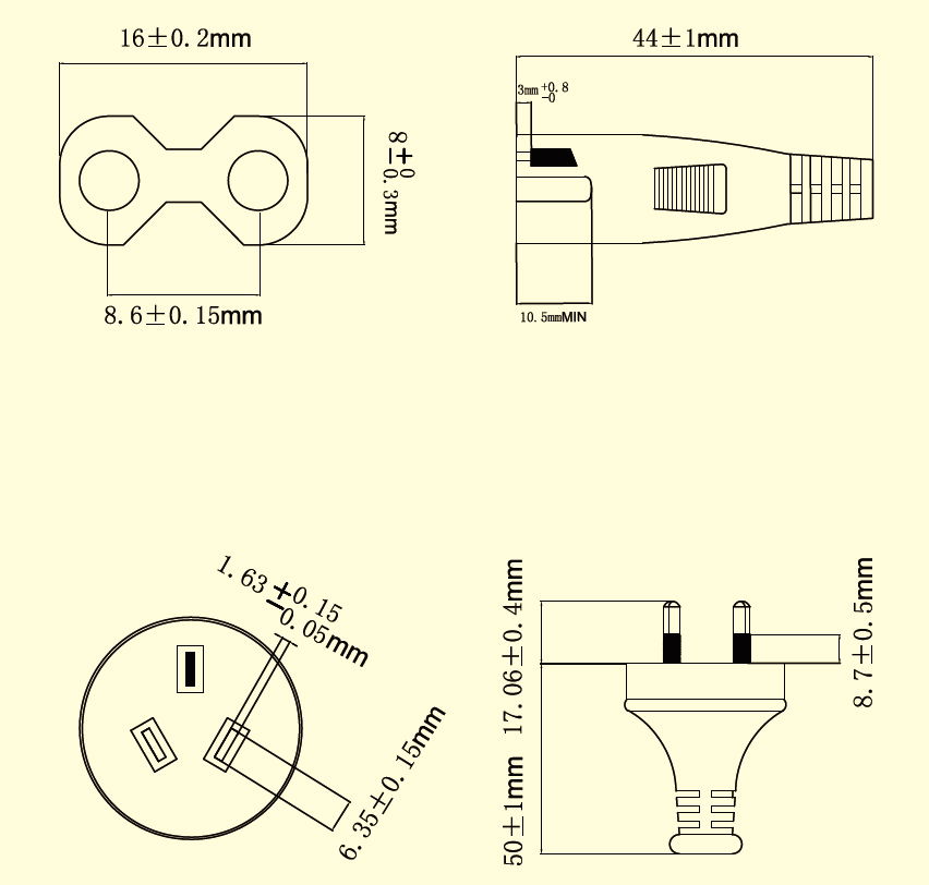 Sell Australia AC power cord with certification and best price 5