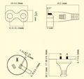 銷售澳規兩插八字尾電源線