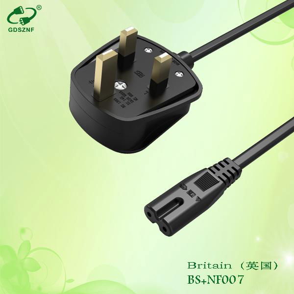 Sell best quality 3 pin plug power cord with UK plug with certification