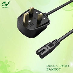 Sell best quality 3 pin plug power cord with UK plug with certification