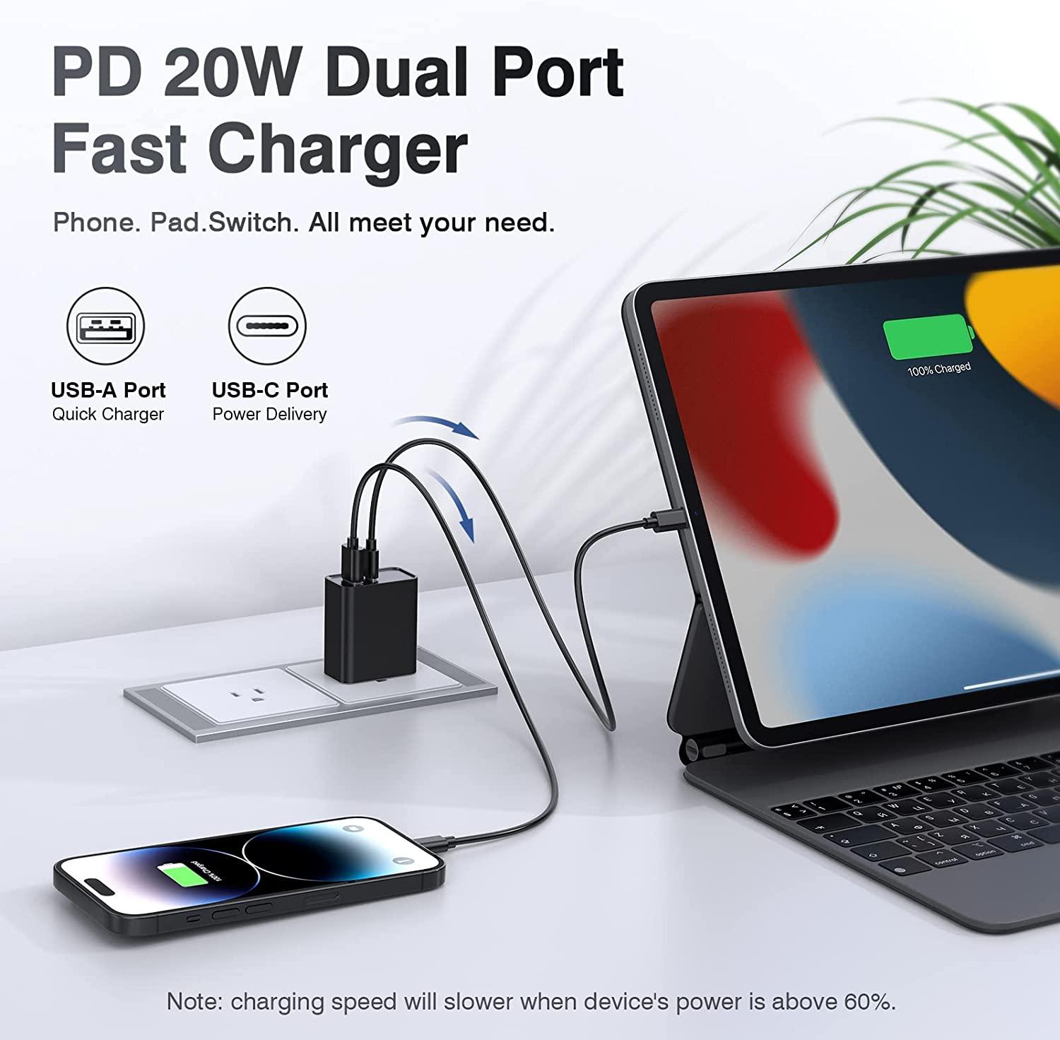 wholesales PD 20W Dual port Fast charger 5