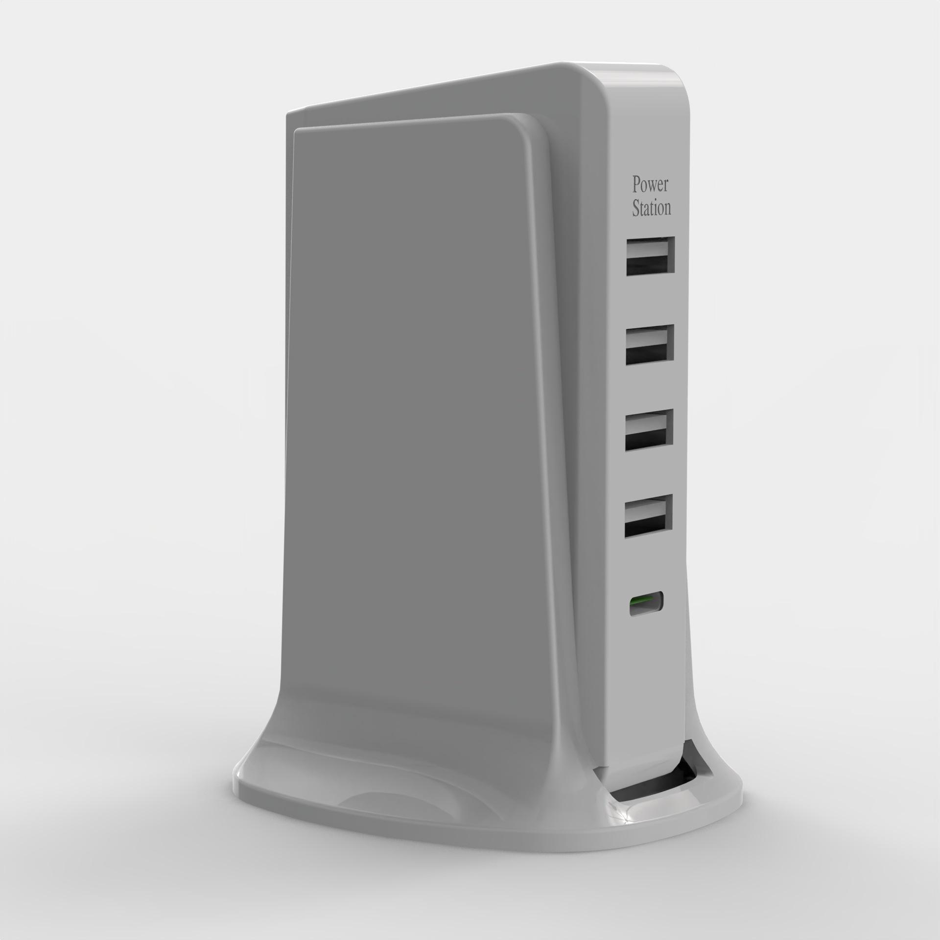 Wholesales Multiple Devices 40W Upoy, Wall Charger Block 5 USB Ports 4