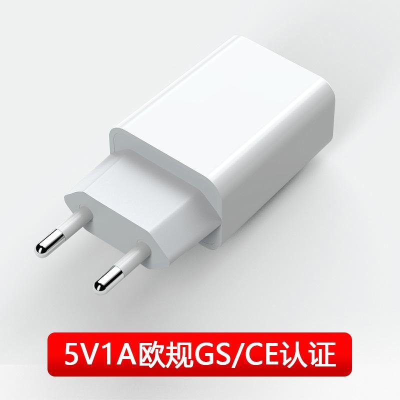 5V1A欧规手机充电器 ce欧规充电器 GS认证高品质智能USB充电头 GAT-0501000V 2