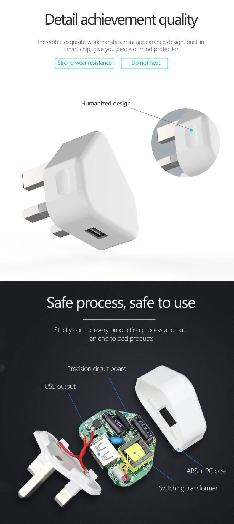 5V1A UK  USB Adapter Model SG-0501000AB 4