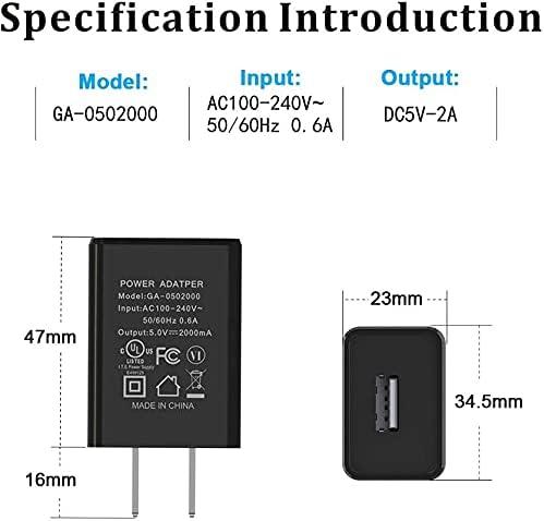 UL认证手机充电器 5V2A美规USB充电头 六级能效FCC认证电源适配器 5