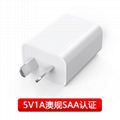 AU POWER ADAPTER GA-0501000 5V1A Charger AC ADAPTER MOQ 100PCS