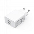 5V2A EU DUAL USB Wall Charger  adapter CE GS Approved MOQ 100PCS